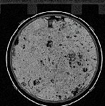 CT-Schichtbild einer Bodenprobe