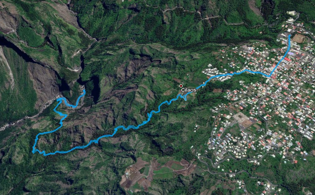 Strecke auf Google Earth