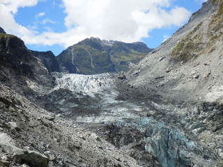 Blick auf den Fox Glacier