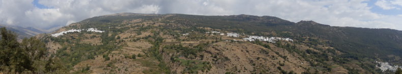 Panorama über Poqueira-Schlucht