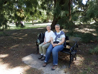Moment der Ruhe im botanischen Garten von Christchurch