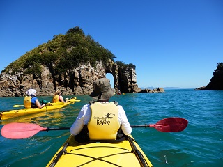 Im Kajak vor Tata Beach