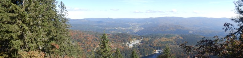 Panorama vom Mittelplätzle auf den Arbersee