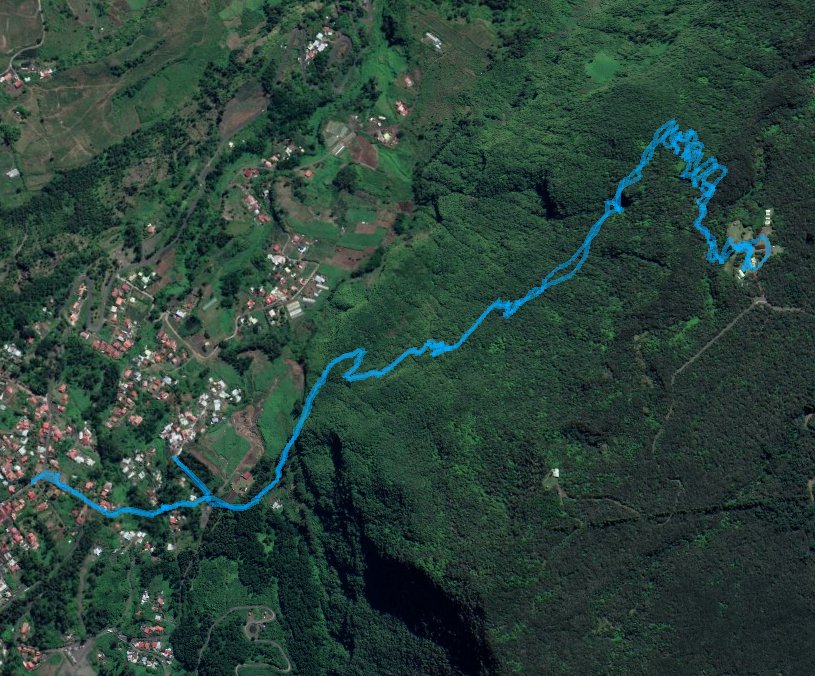 Strecke auf Google Earth