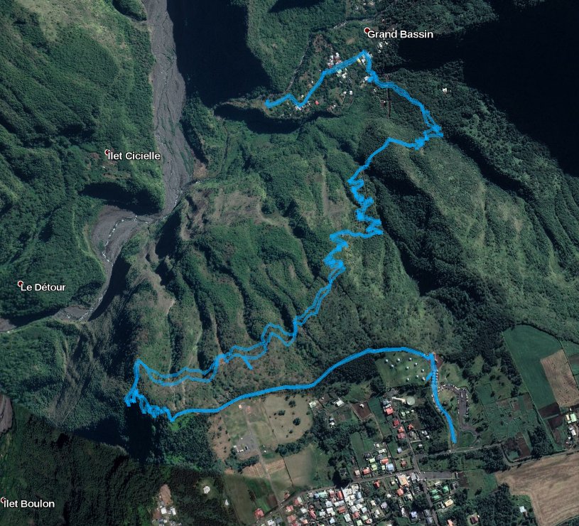 Strecke auf Google Earth